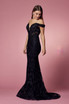 Off Shoulder Boho Inspired Mermaid Long Evening Dress NXC439