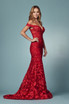 Off Shoulder Boho Inspired Mermaid Long Evening Dress NXC439