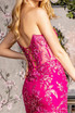 Sequin Sheer Bodice Ruffled Skirt Mesh Trumpet Long Prom Dress GLGL3216