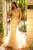 Embroidered Lace Tulle Skirt Strapless Sweetheart Long Prom Dress ACSU081