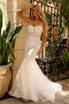 Embroidered Lace Tulle Skirt Strapless Sweetheart Long Prom Dress ACSU081