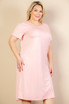 Plus Size Loose Fit Short Sleeve Dress (CAPELLA)