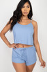 Ribbed Strappy Top & Shorts Set (CAPELLA)