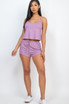 Ribbed Strappy Top & Shorts Set (CAPELLA)