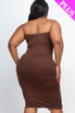 Plus Size Tube Bodycon Midi Dress (CAPELLA)