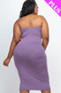 Plus Size Tube Bodycon Midi Dress (CAPELLA)