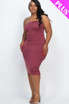 Plus Size Tube Bodycon Midi Dress (CAPELLA)