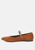 assisi fine suede maryjane ballet flats