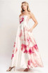 Adèle Coral Printed Maxi Dress