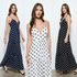 Jeanne Polka Dot Tiered Maxi Dress