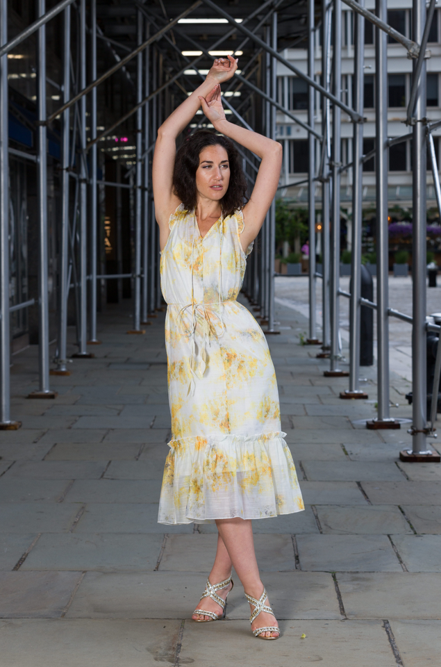 Floral Wattle Midi Dress