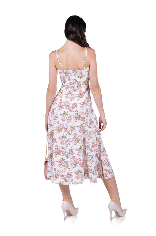 Botanical Print Maxi Dress