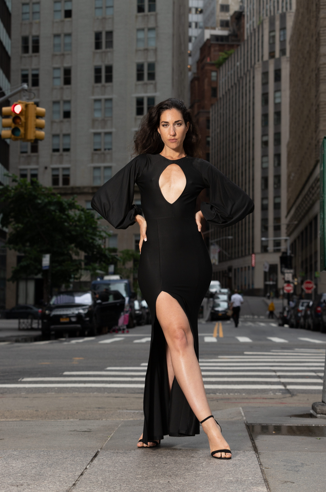 Balloon Sleeve Maxi Dress