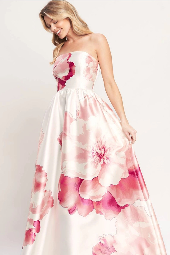 Adèle Coral Printed Maxi Dress