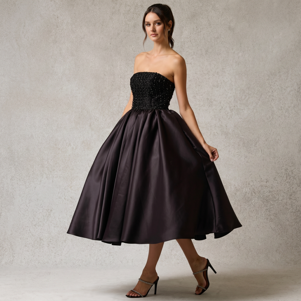 Estelle Sequin Midi Dress