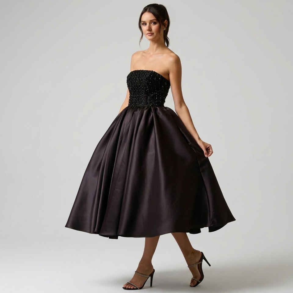 Estelle Sequin Midi Dress