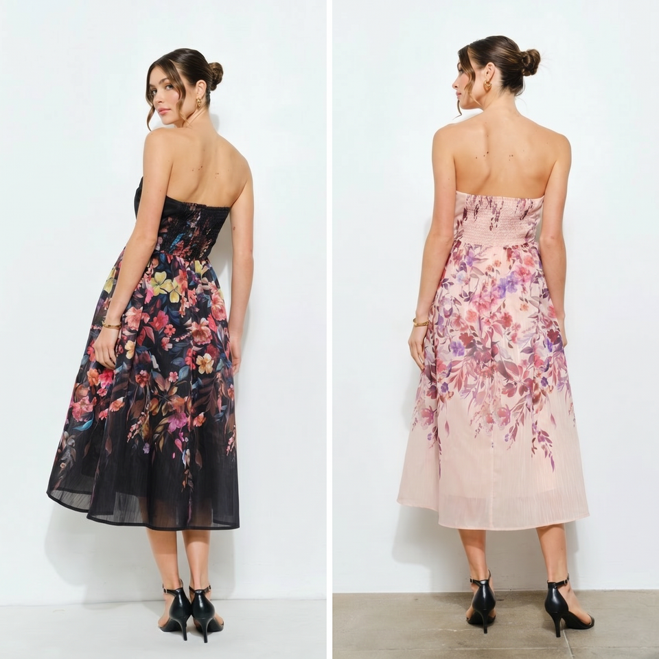 Colette Floral Midi Dress