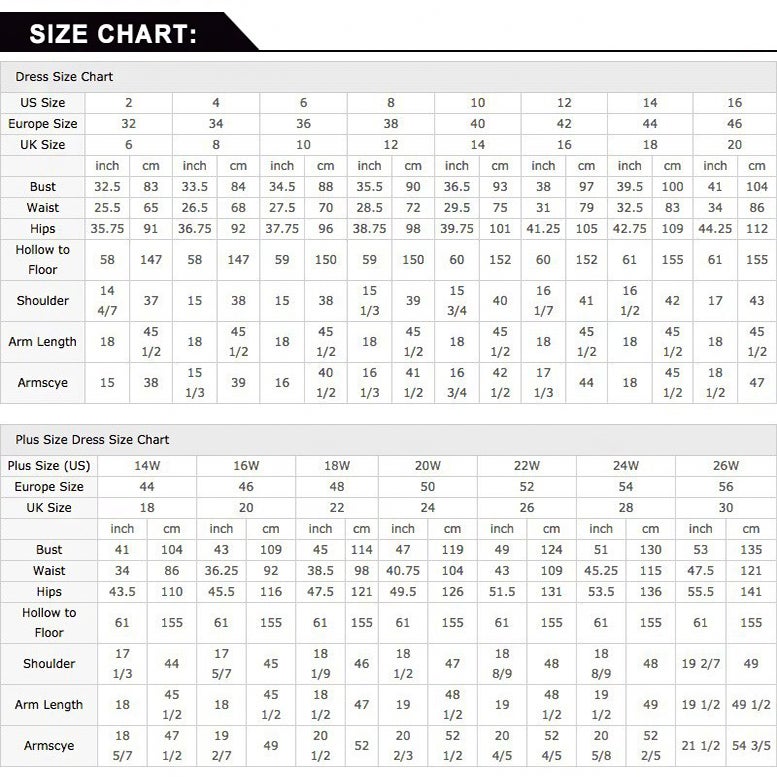 Women's Size Chart