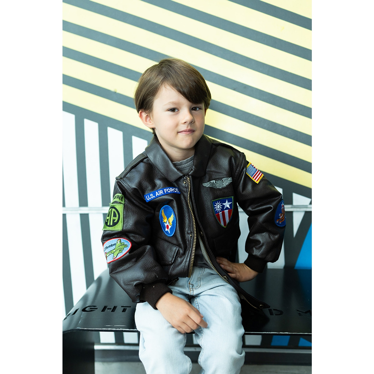 KIDS KMA2 NYLON BOMBER JACKET – San Diego Leather