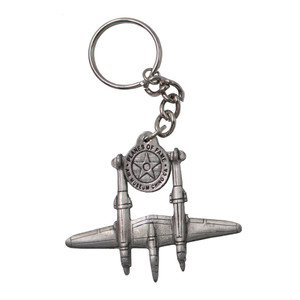 Sparta Pewter Ford Tri-Motor Island Airlines Airplane Pewter Carabiner Airplane Keychain Blue