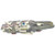 This large diecast metal and plastic Aircraft Carrier pullback features authentic lights and sounds and moving parts!