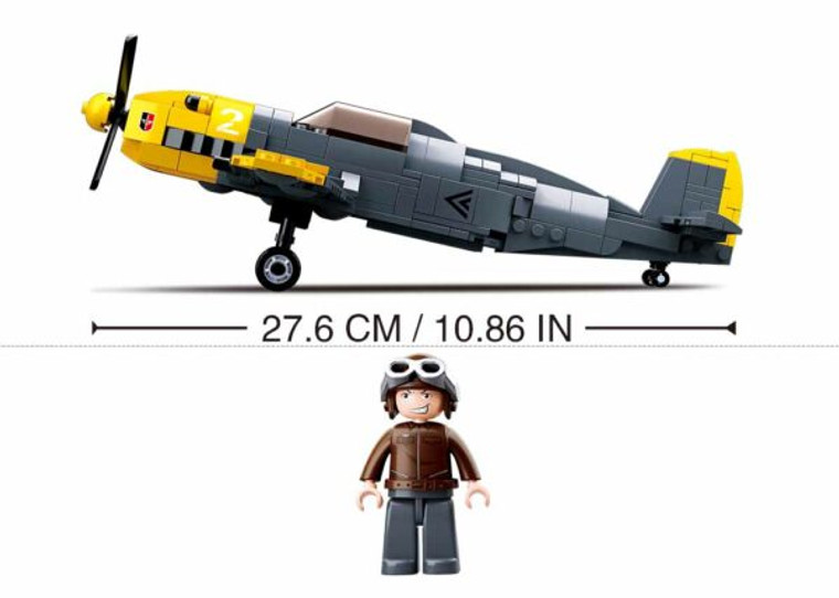 WWII Messerschmitt Bf 109 Building Brick Kit (289 pcs)