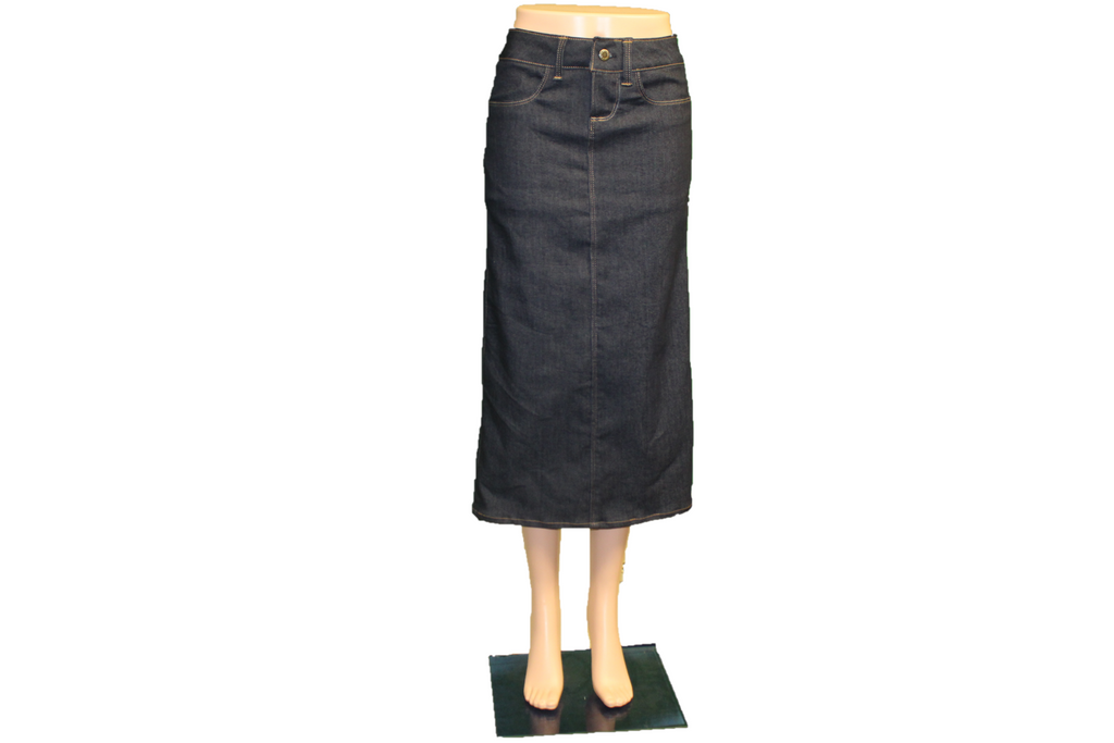 Denim Skirt Made in the USA   |  Women  |  Straight Cut  |  Ex-Long  |  Classic 2