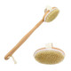 This brush is made of the highest quality materials only;
The handle is made of smooth polished wood and the 100% Natural Bristles are of the finest grade
2 in 1: This brush could either be used with the long handle for easy reach or the handle can be removed and it can be used as palm brush
Our brush has shown great results for the skin's health and beauty when dry brushing
Benefits include: cellulite appearance reduction, smoother glowing skin, improves blood circulation, sheds dead skin, eliminates clogged pores for better nutrients absorbtion