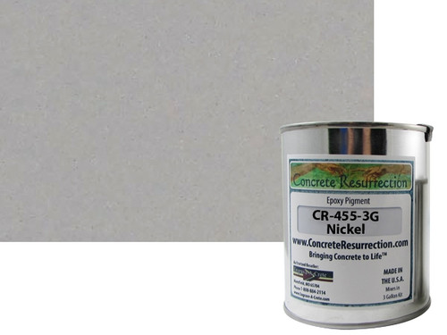 Solid Color Epoxy Pigment - Nickel for 3 Gallon Epoxy Kit