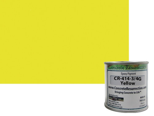 Solid Color Epoxy Pigment - Yellow for 3/4 Gallon Epoxy Kit