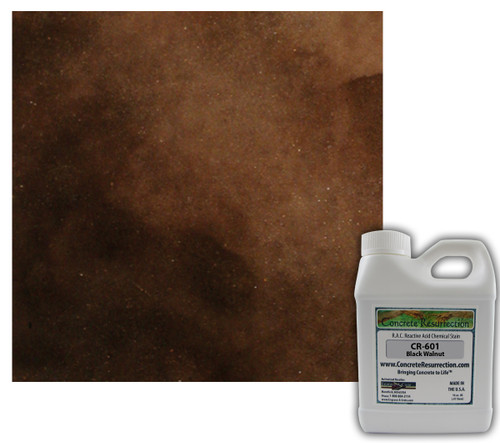 Reactive Acid Chemical (RAC) Concrete Stain - Black Walnut 16oz