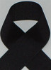 Black Schiff Grosgrain Ribbon, available in 100 yard rolls sold at wholesale prices.
