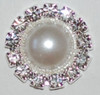 Crystal Rhinestone Pearl Button