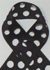 Black Dot Cut Out Grosgrain Ribbon