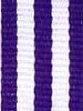 Purple with White Stripe Ribbon