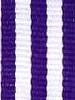 Purple with White Stripe Ribbon