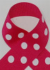 Shocking Pink Polka Dot Ribbon