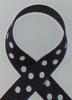 Black w/  White Swiss Dots