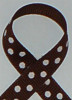 Brown wtih White Swiss Dots