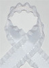 White Ruffle Ribbon