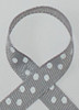 Millenium Silver Polka Dot Hair Ribbon