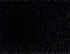 Black Double Faced Satin Ribbon #030