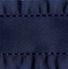 Navy Blue Double Ruffle Ribbon #624
