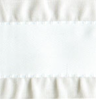 White Double Ruffle Ribbon #601