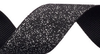 Black Silver Dazzle Grosgrain Ribbon #613