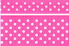 Neon Shocking Pink and White Swiss Dots #606