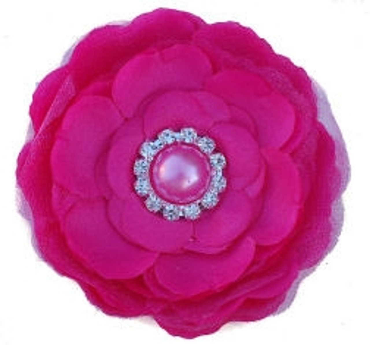 Silk Camellia Flowers - Hot Pink