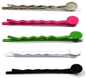 Colored Flat Bobby pins