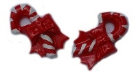 Candy Canes Flatback Resin