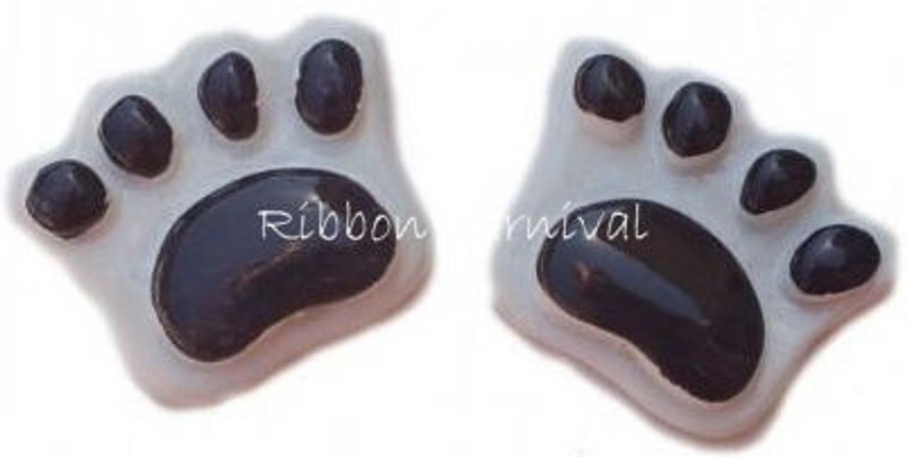 Black Paw Flatback Resin